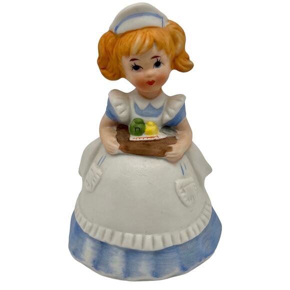 Vintage 1979 MSR Imports Porcelain Bell Blonde Nurse Collectible - Picture 1 of 8